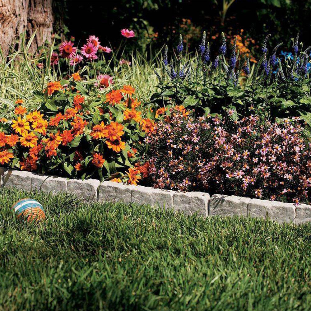 Suncast Interlocking Border Edging showing weatherproof material