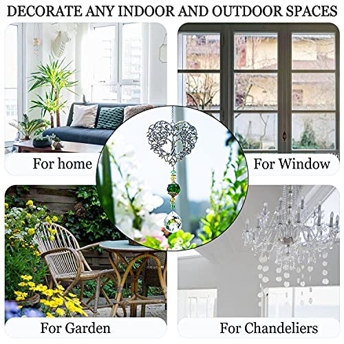 Suncatcher displayed in a garden setting with flowers