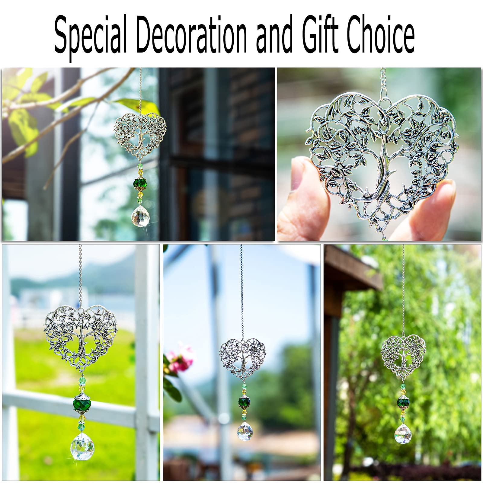 Suncatcher from the side showcasing its dimensions