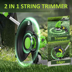 Sunchers 20V trimmer with battery and charger