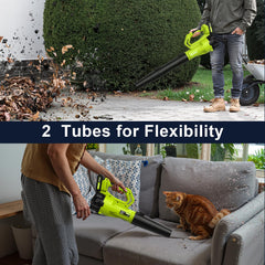 SUNCHERS leaf blower showing battery indicator
