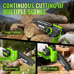 sunchers Mini Chainsaw with ergonomic handle