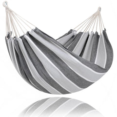 SUNCREAT Portable Heavy Duty Tree Hammock in Dark Gray and Light Gray