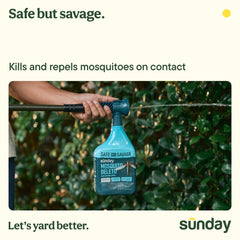 SUNDAY Cedar Oil Mosquito Yard Spray hose-on application