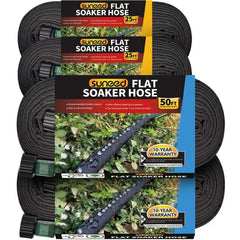 Suneed Flat Soaker Hose 50 ft and 25 ft pack front view