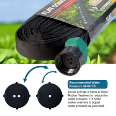 Suneed Flat Soaker Hose rolled up for storage