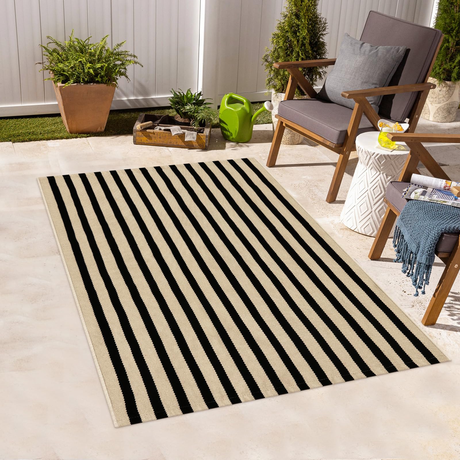 Sungea door mat in a cozy porch environment