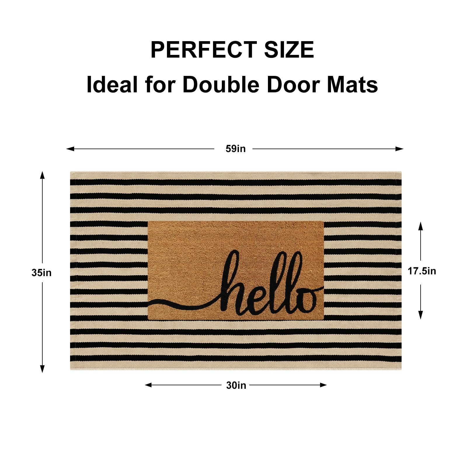 Sungea door mat showing hand-woven details