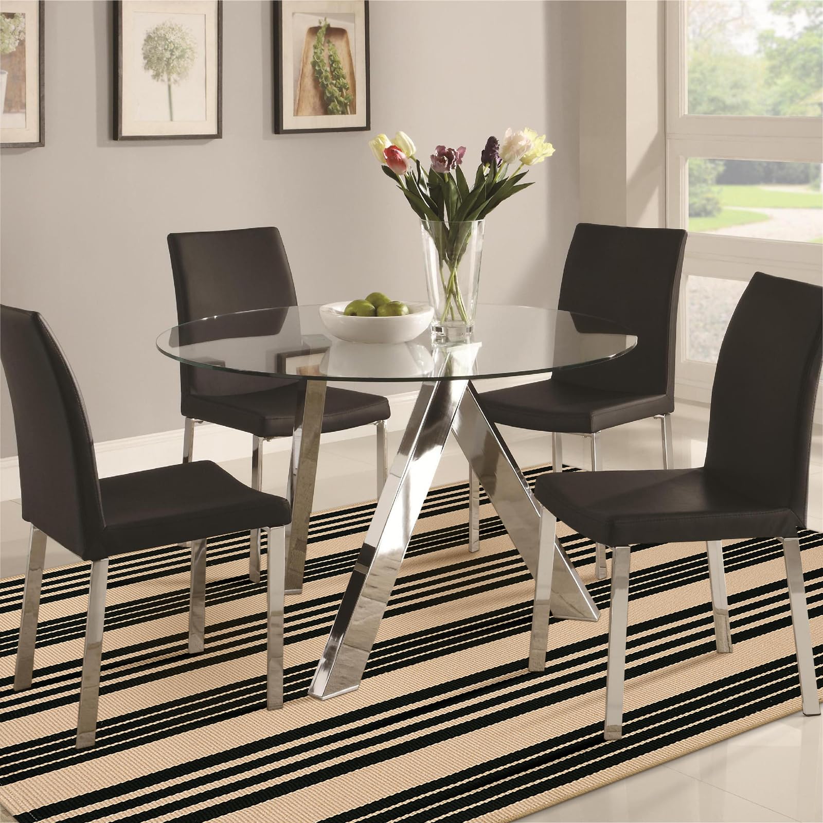 Sungea Striped Outdoor Rug showing vibrant colours