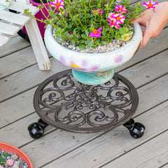 Sungmor Plant Caddy with large planter