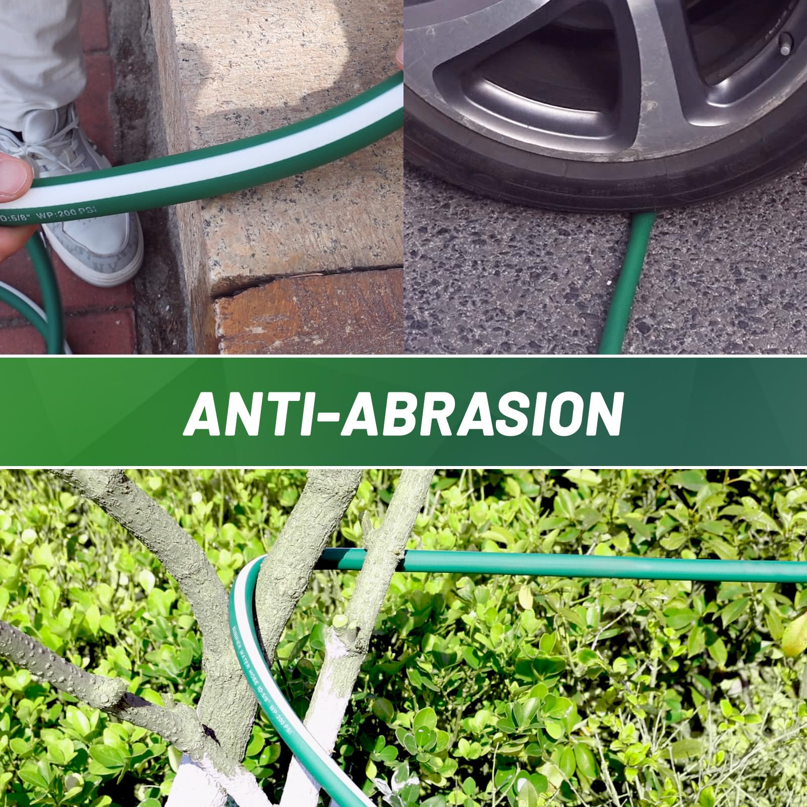 Sunifier garden hose coiled for storage