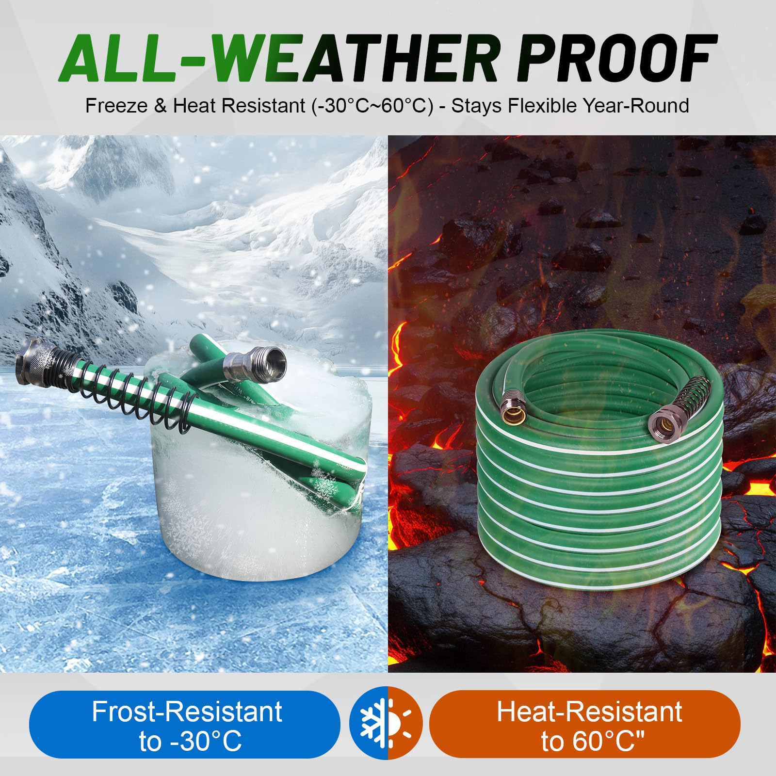 Sunifier garden hose showing flexibility and handling