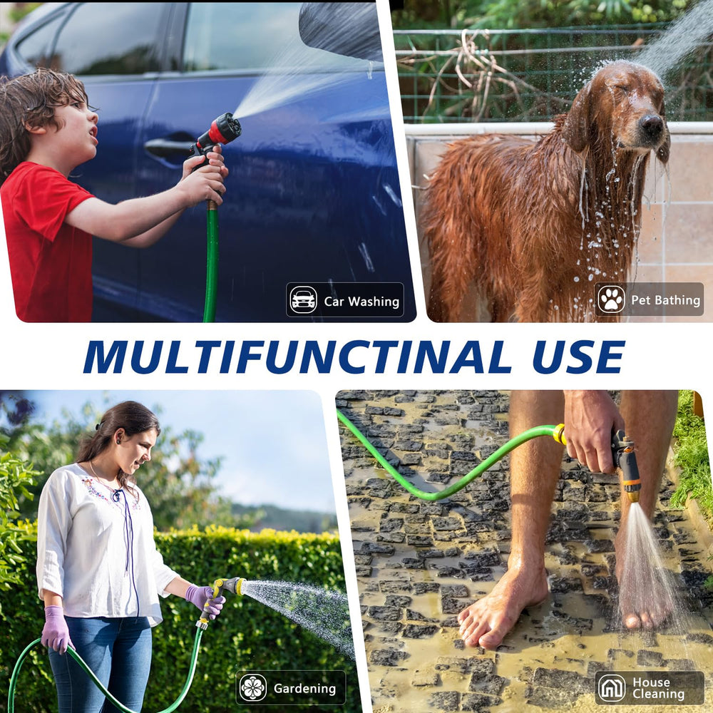 Sunifier Short Garden Hose 6ft displayed with dog playing