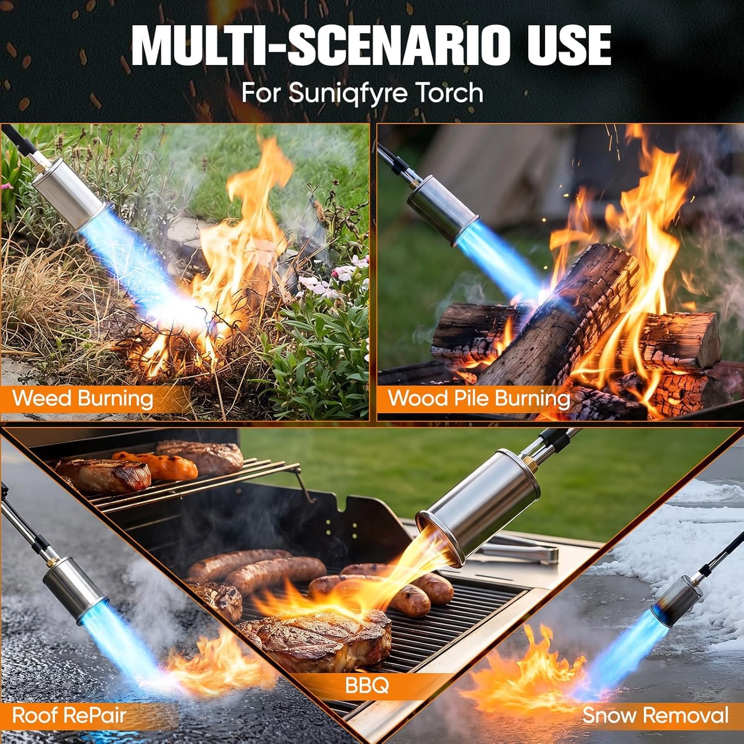 SuniqFyre Propane Torch Weed Burner with flame control