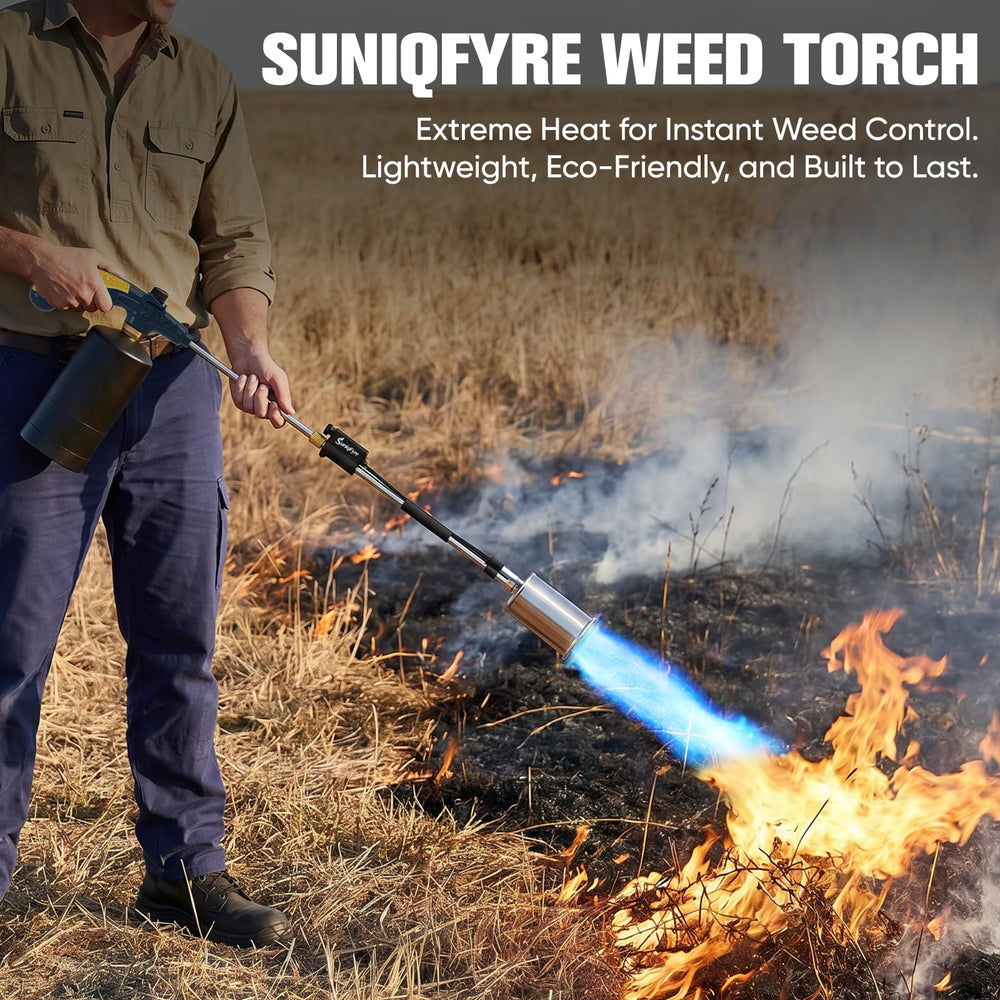 SuniqFyre Propane Torch with ergonomic handle close-up