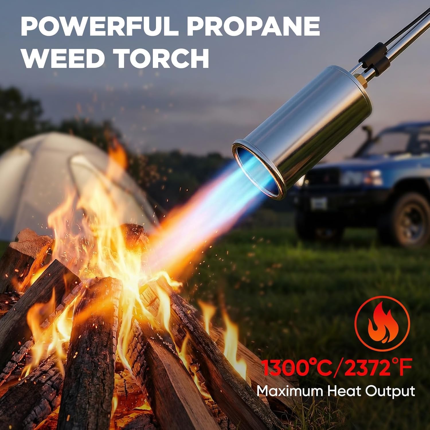 SuniqFyre Weed Torch handling agricultural debris