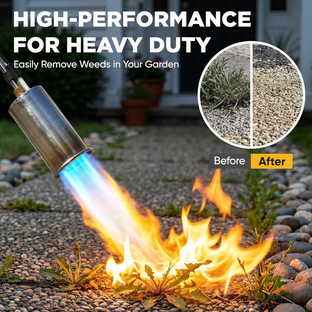 SuniqFyre Weed Torch with Piezo ignition system close-up