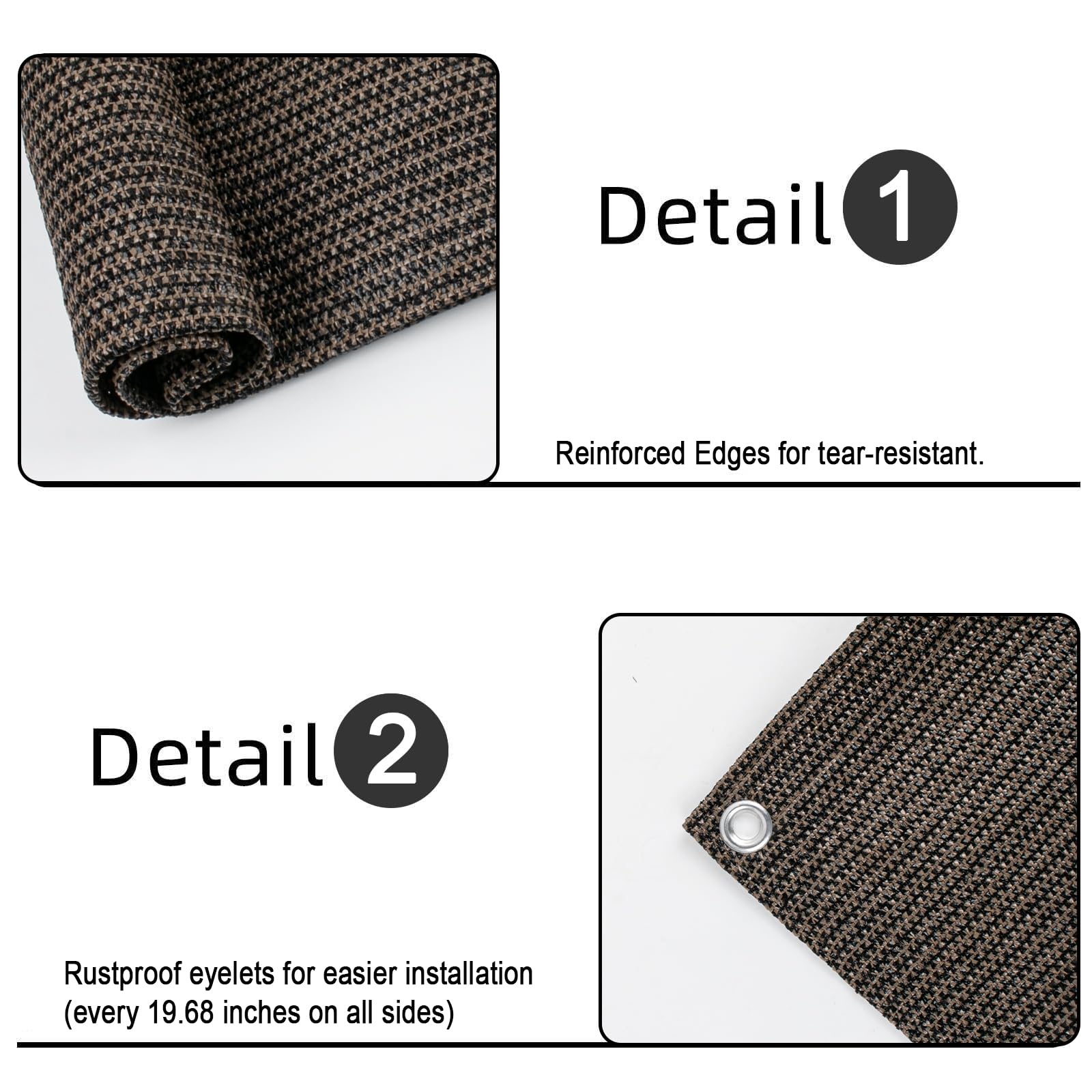 SUNLAX privacy screen in a balcony setting