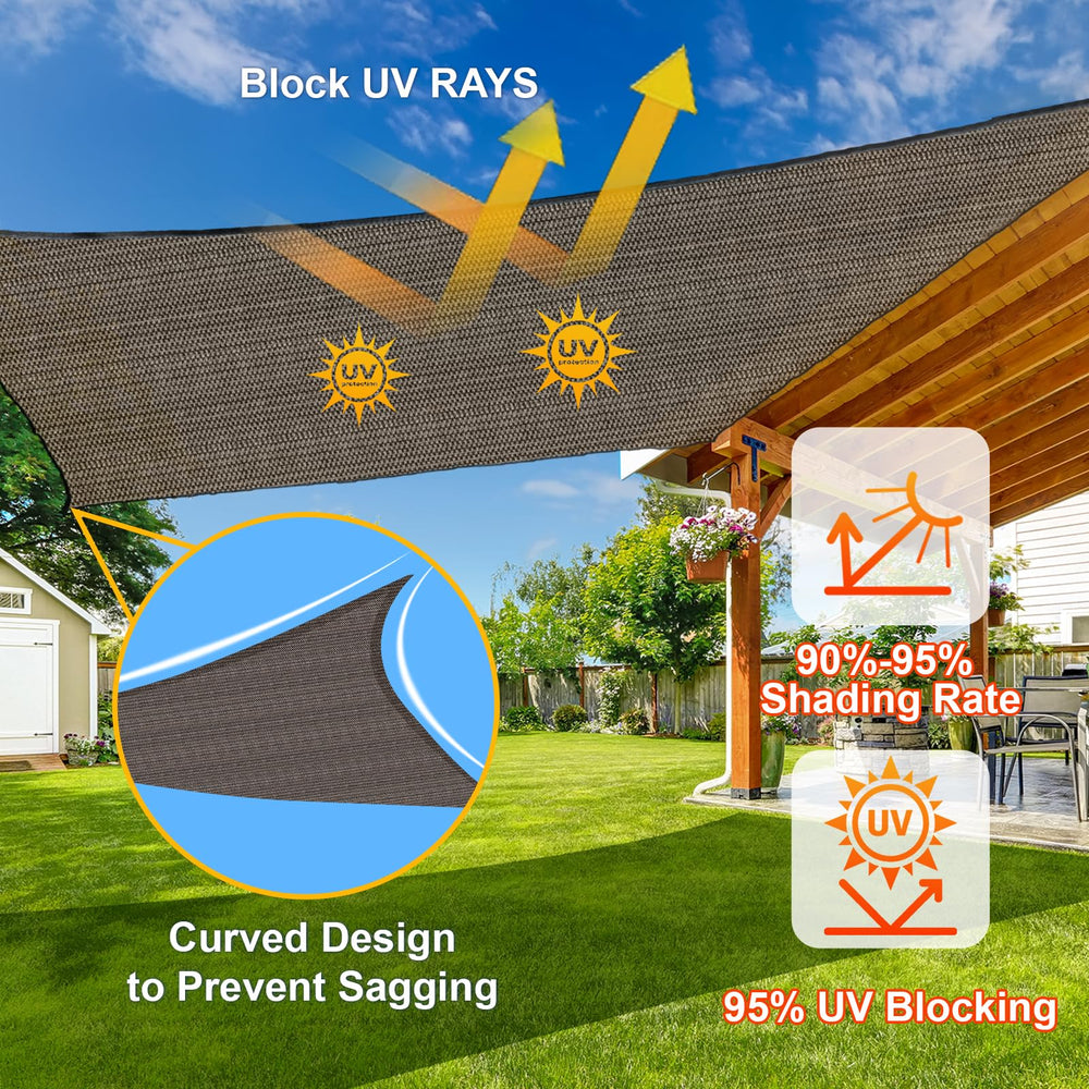 SUNLAX Shade Sail displayed in outdoor setting