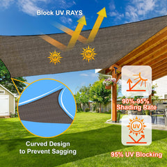 SUNLAX Shade Sail displayed in outdoor setting