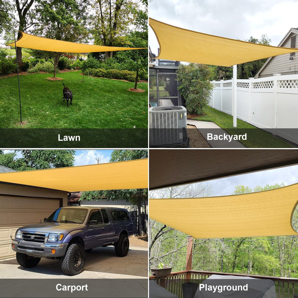 SUNLAX shade sail showing UV block features
