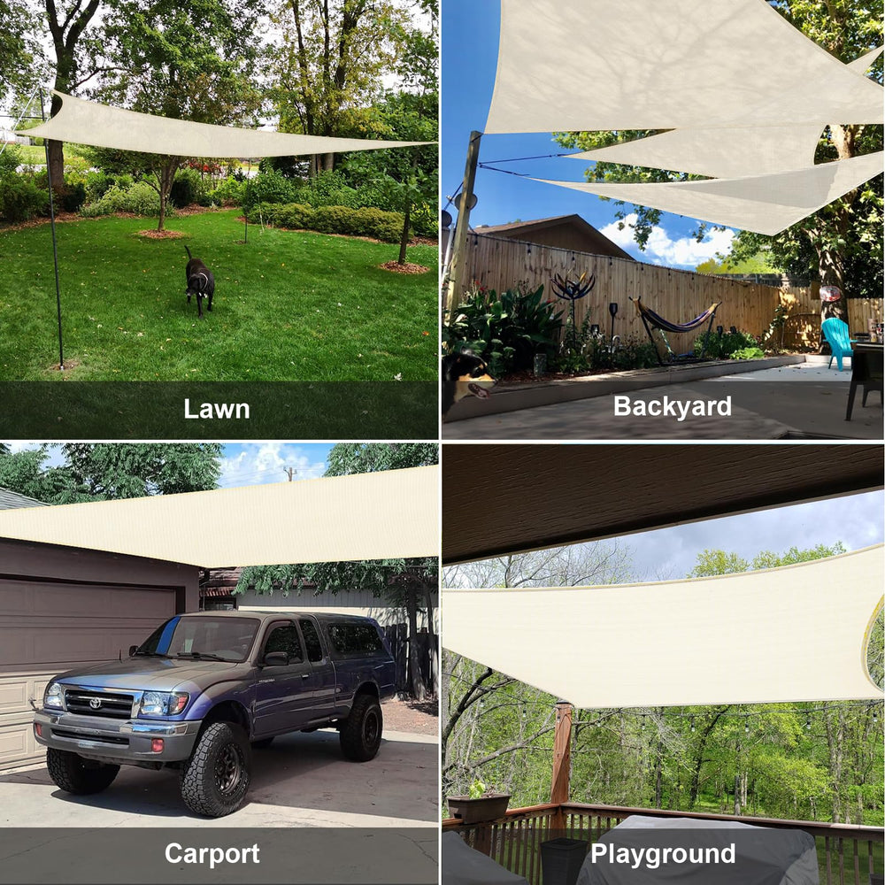 SUNLAX Sun Shade Sail packaging display