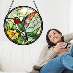 Sunlight filtering through AMDERVEN suncatcher, casting colourful hues