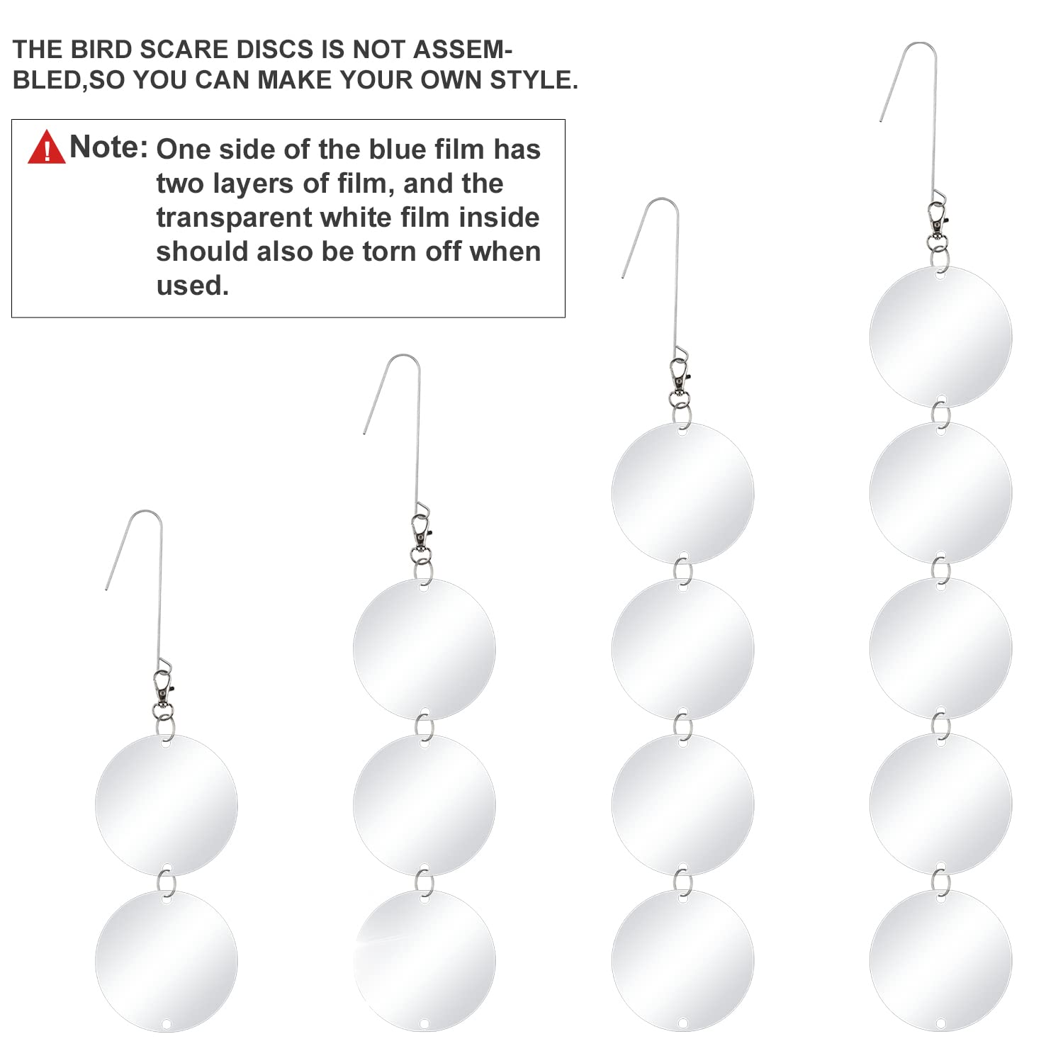 Sunlight reflecting off XPCARE bird scare discs