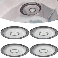 Sunluway spa oval pillow insert front view in gray