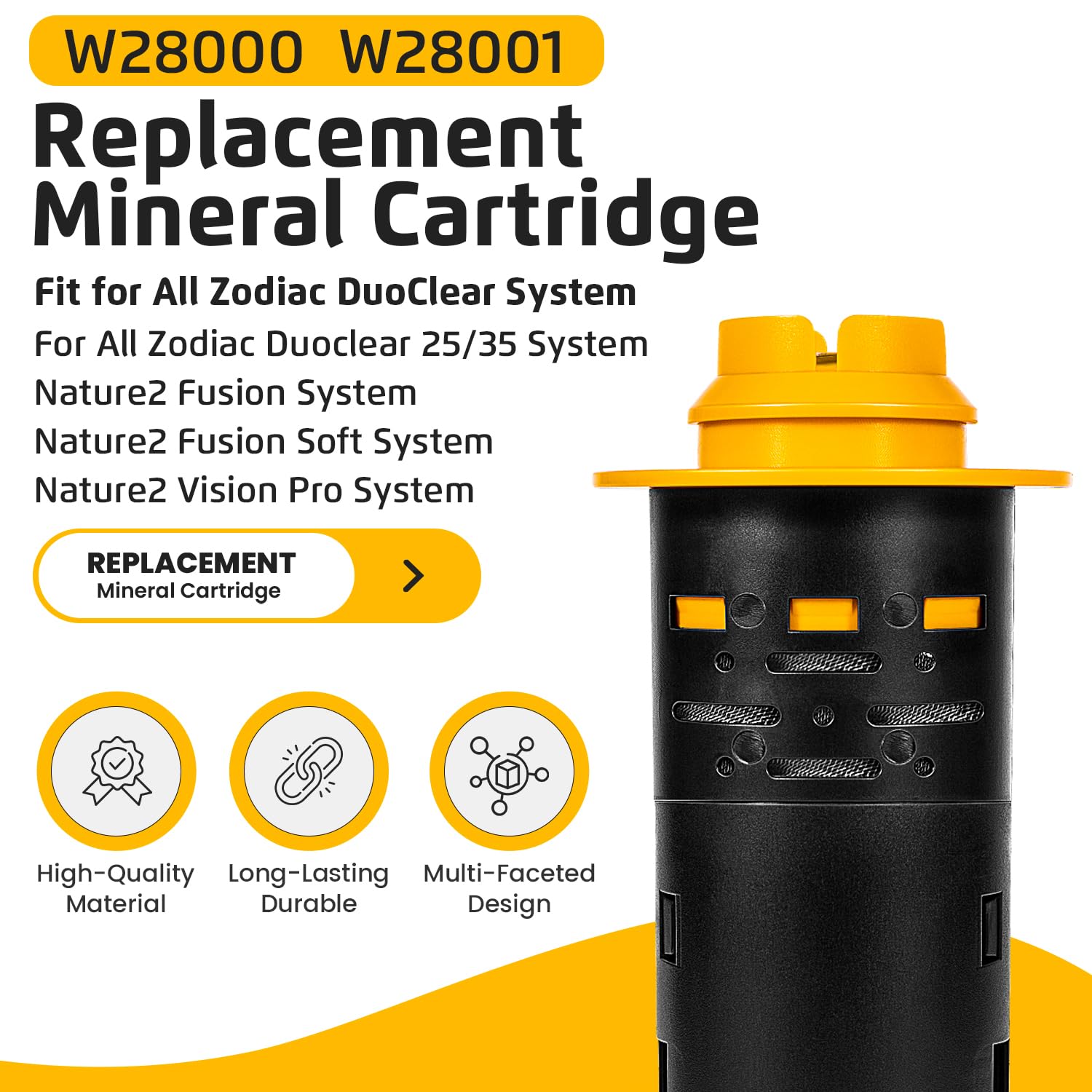 Sunluway W28000 Replacement Cartridge side view
