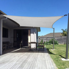 SUNNY GUARD 10' x 13' Rectangle Shade Sail front view