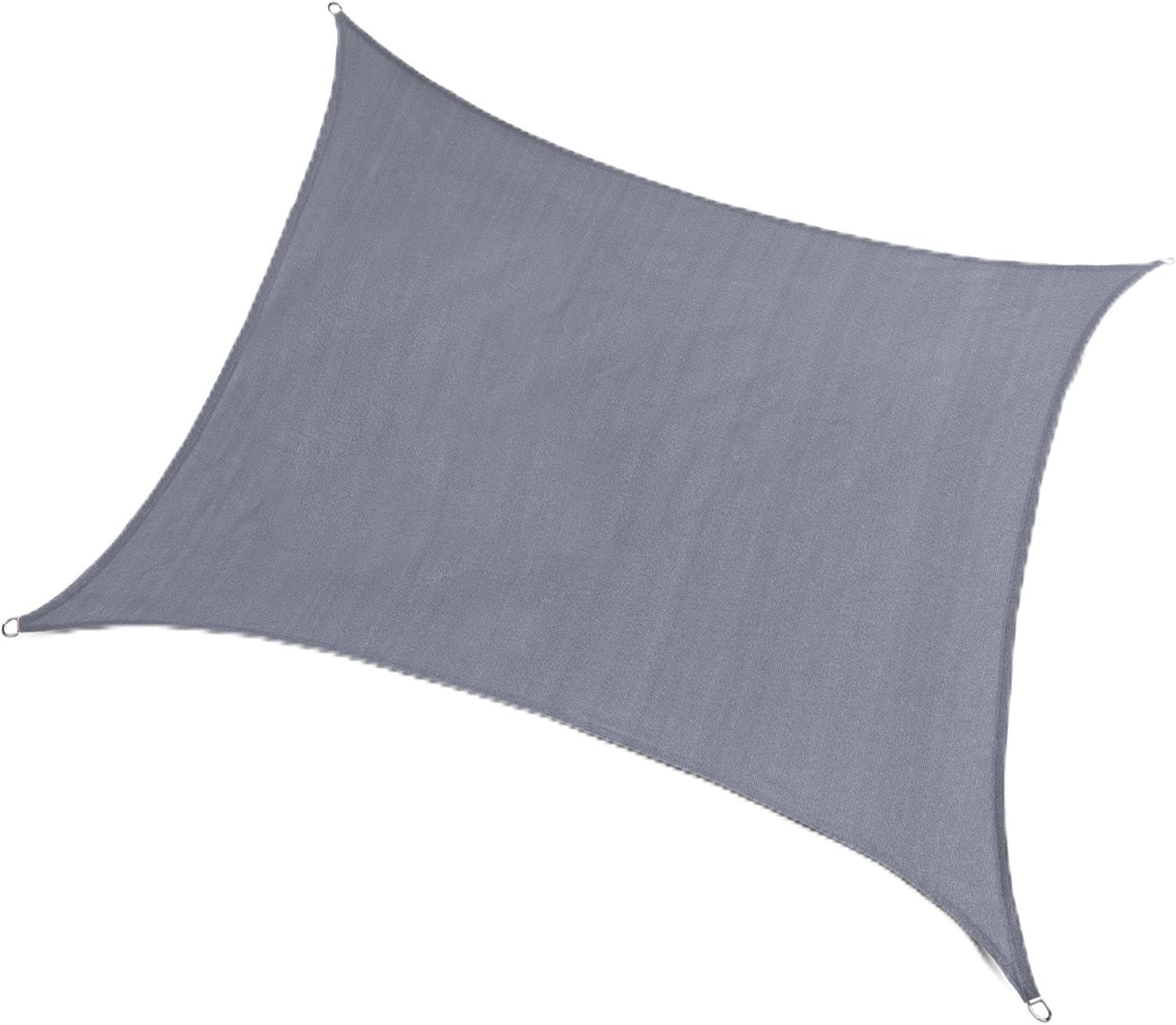 SUNNY GUARD 12' x 12' Shade Sail silver grey front view