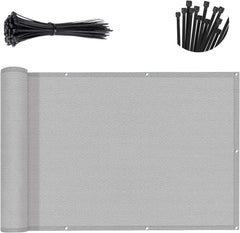SUNNY GUARD 3' x 10' Balcony Privacy Screen in Light Gray