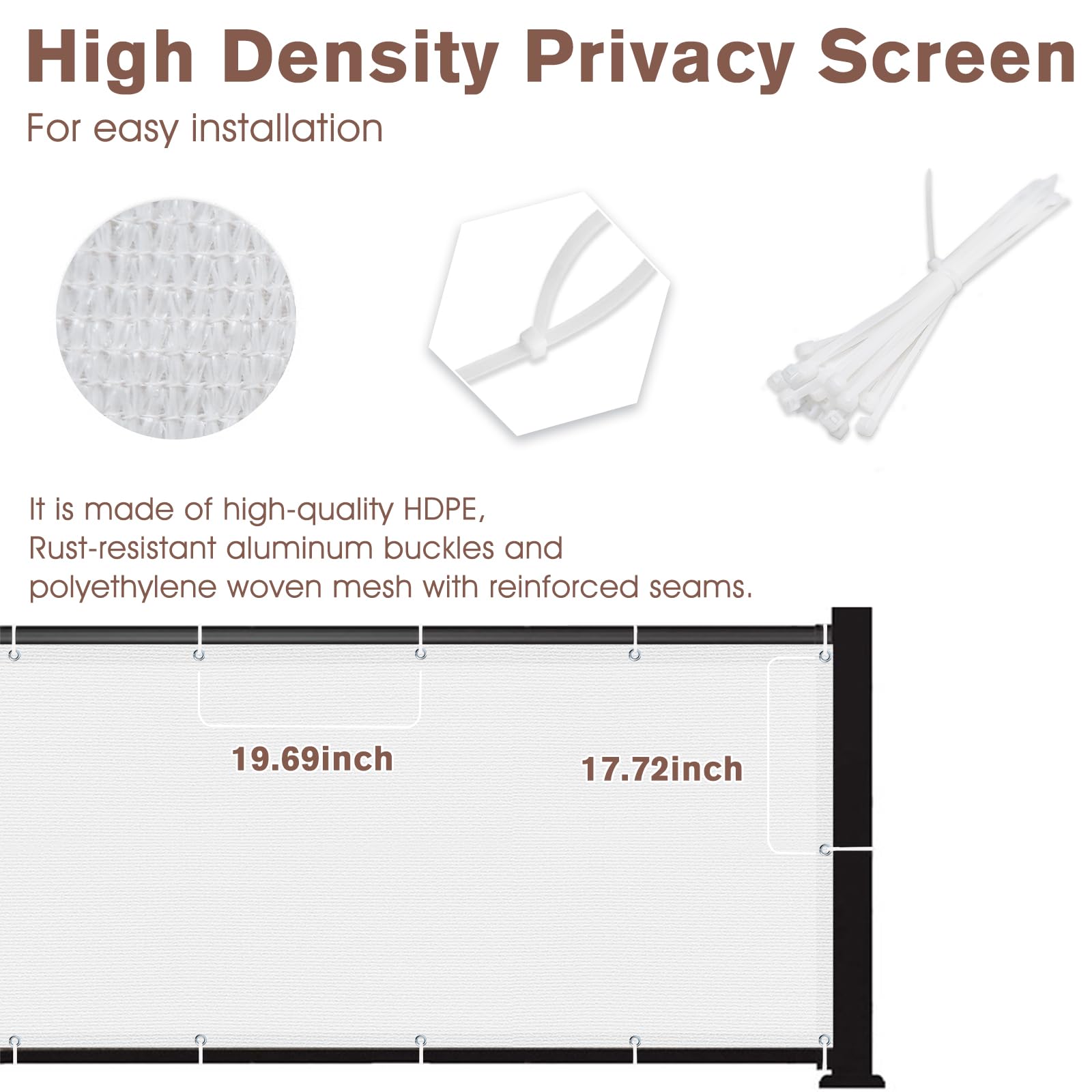 SUNNY GUARD Privacy Screen in a patio setting