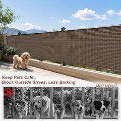 SUNNY GUARD privacy screen on a balcony railing