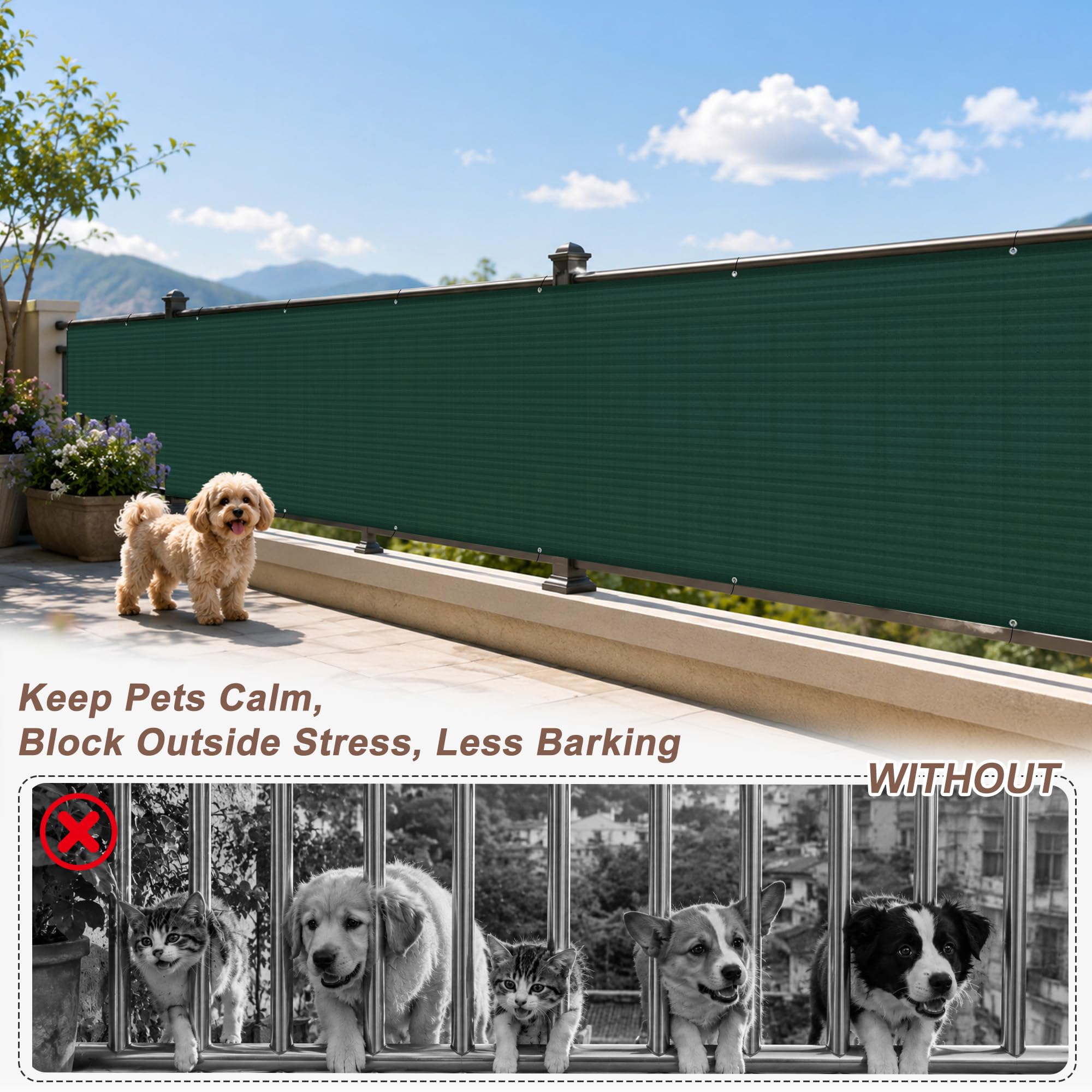 SUNNY GUARD privacy screen showing grommet detail