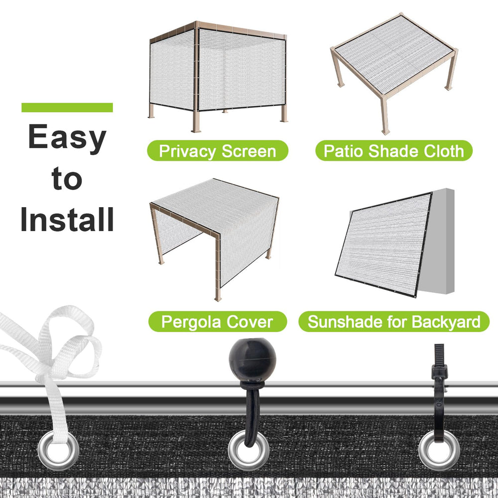 SUNNY GUARD Shade Cloth protecting a vegetable garden