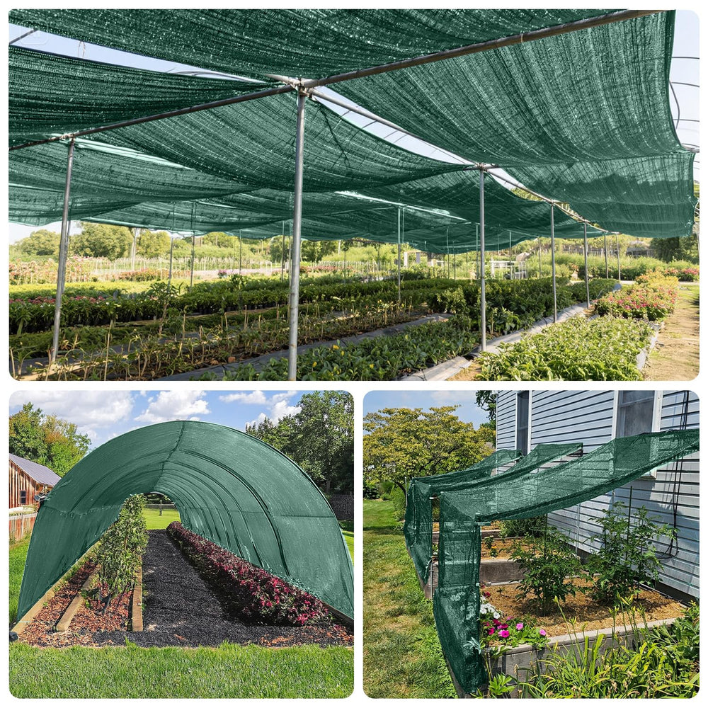 SUNNY GUARD shade cloth providing shade over plants