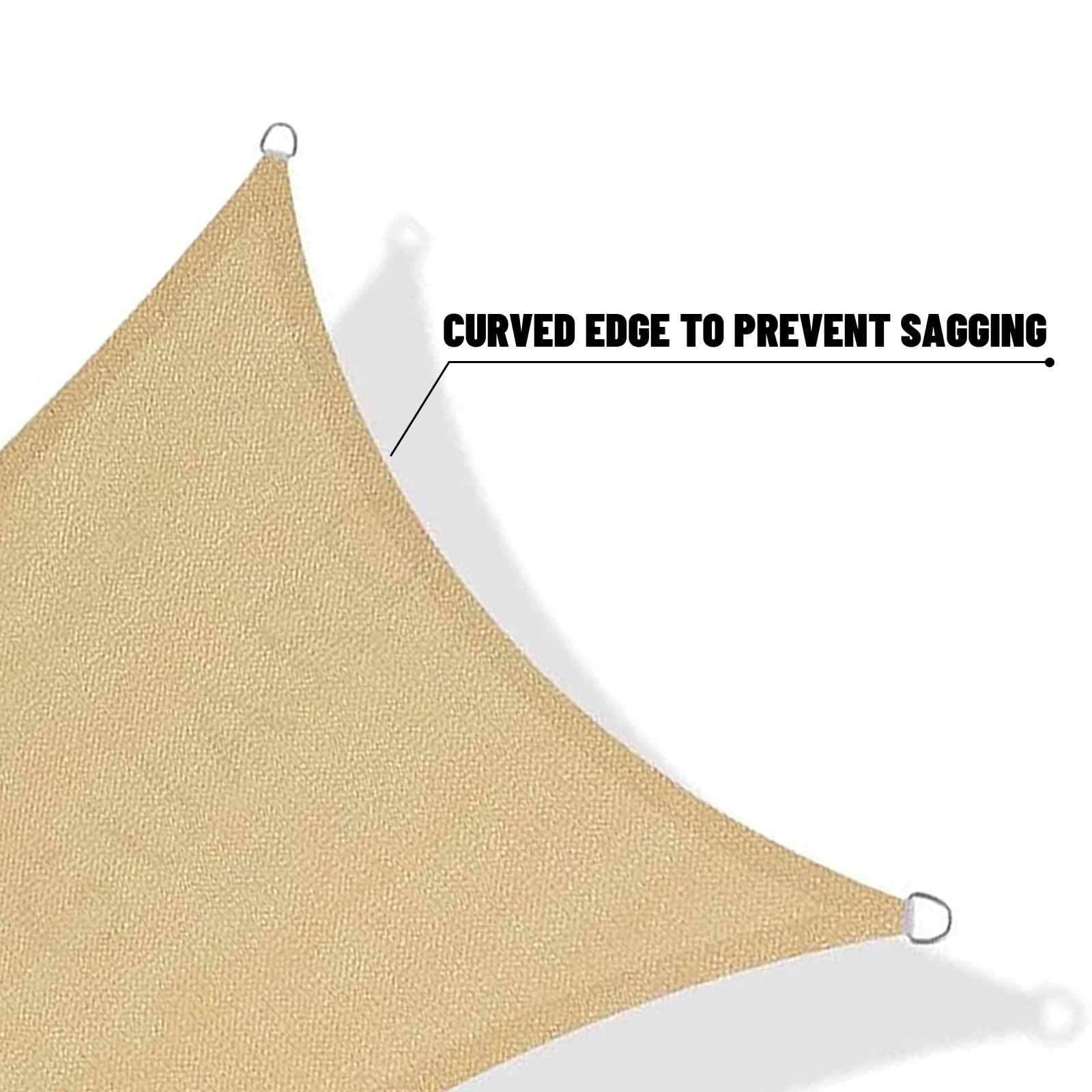SUNNY GUARD Shade Sail dimensions and measurement guide