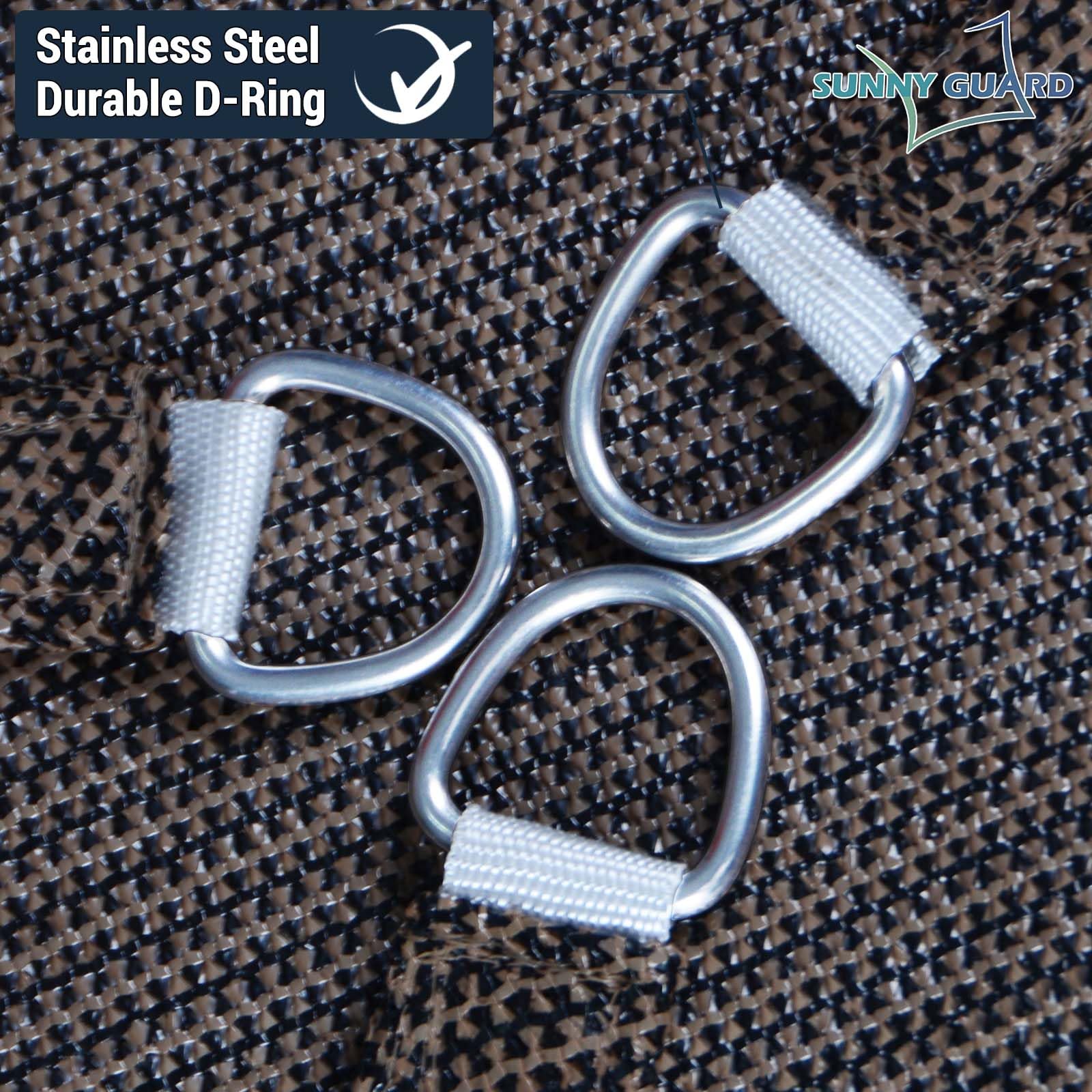 SUNNY GUARD shade sail dimensions with measurement guide