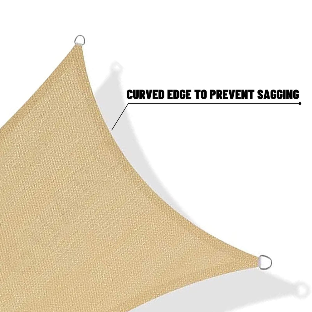 SUNNY GUARD Shade Sail packaging and ropes