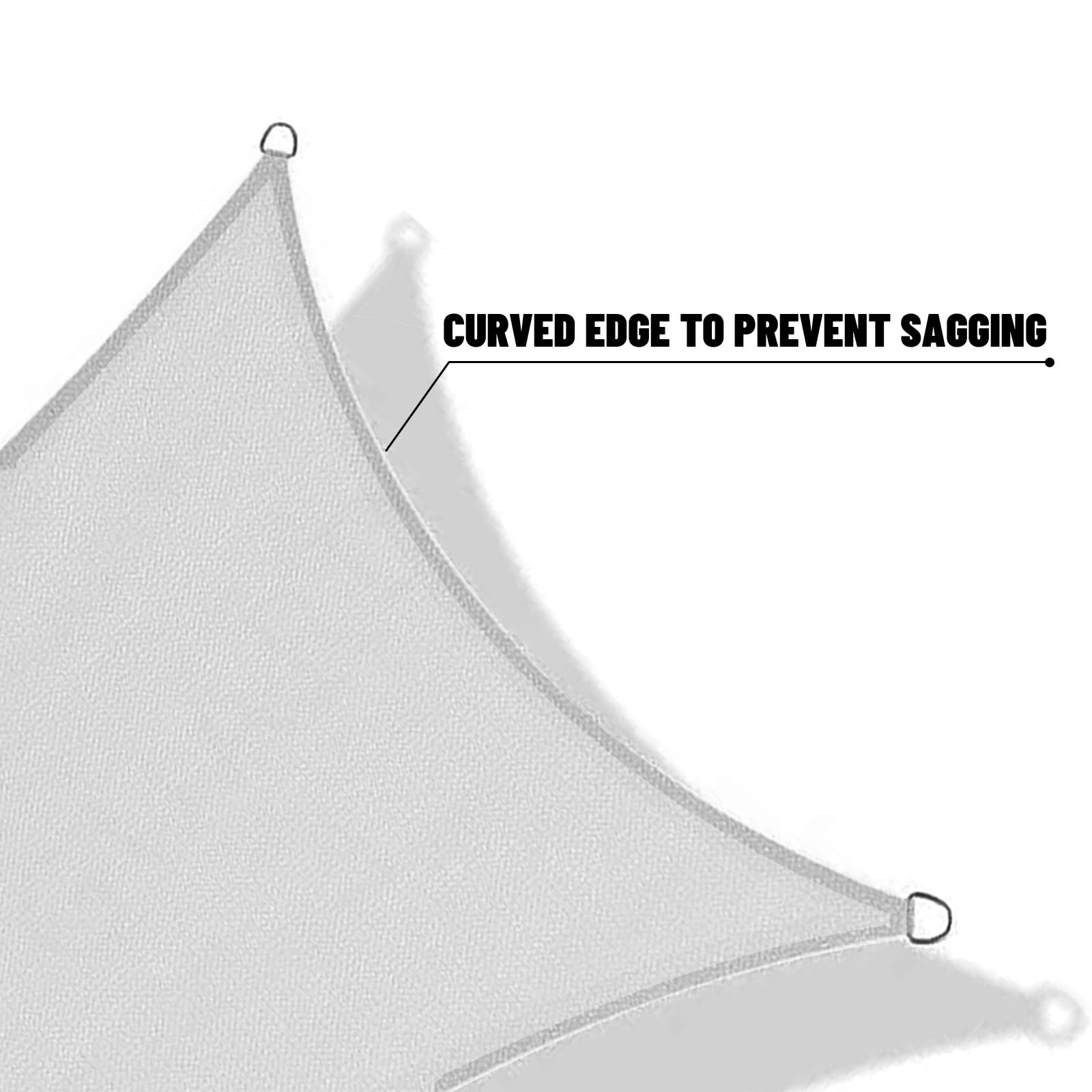 SUNNY GUARD shade sail with installation accessories