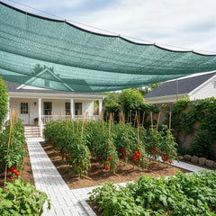 SUNNY GUARD Sun Shade Cloth 12 x 20 FT green mesh front view