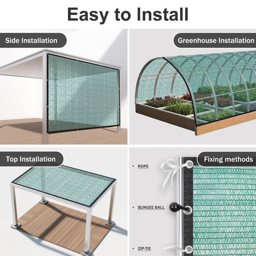 SUNNY GUARD Sun Shade Cloth installation process