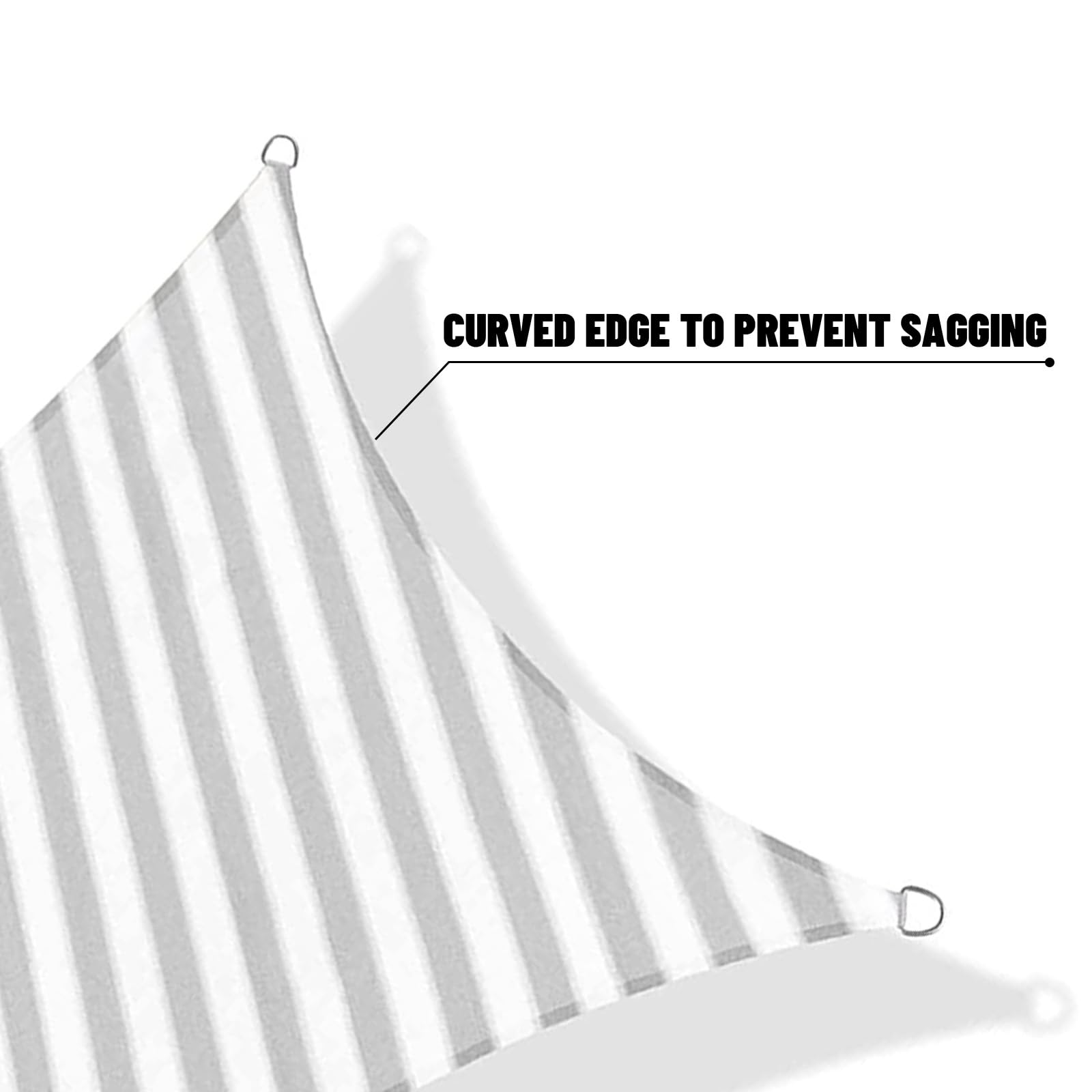 SUNNY GUARD Triangle Shade Sail in garden