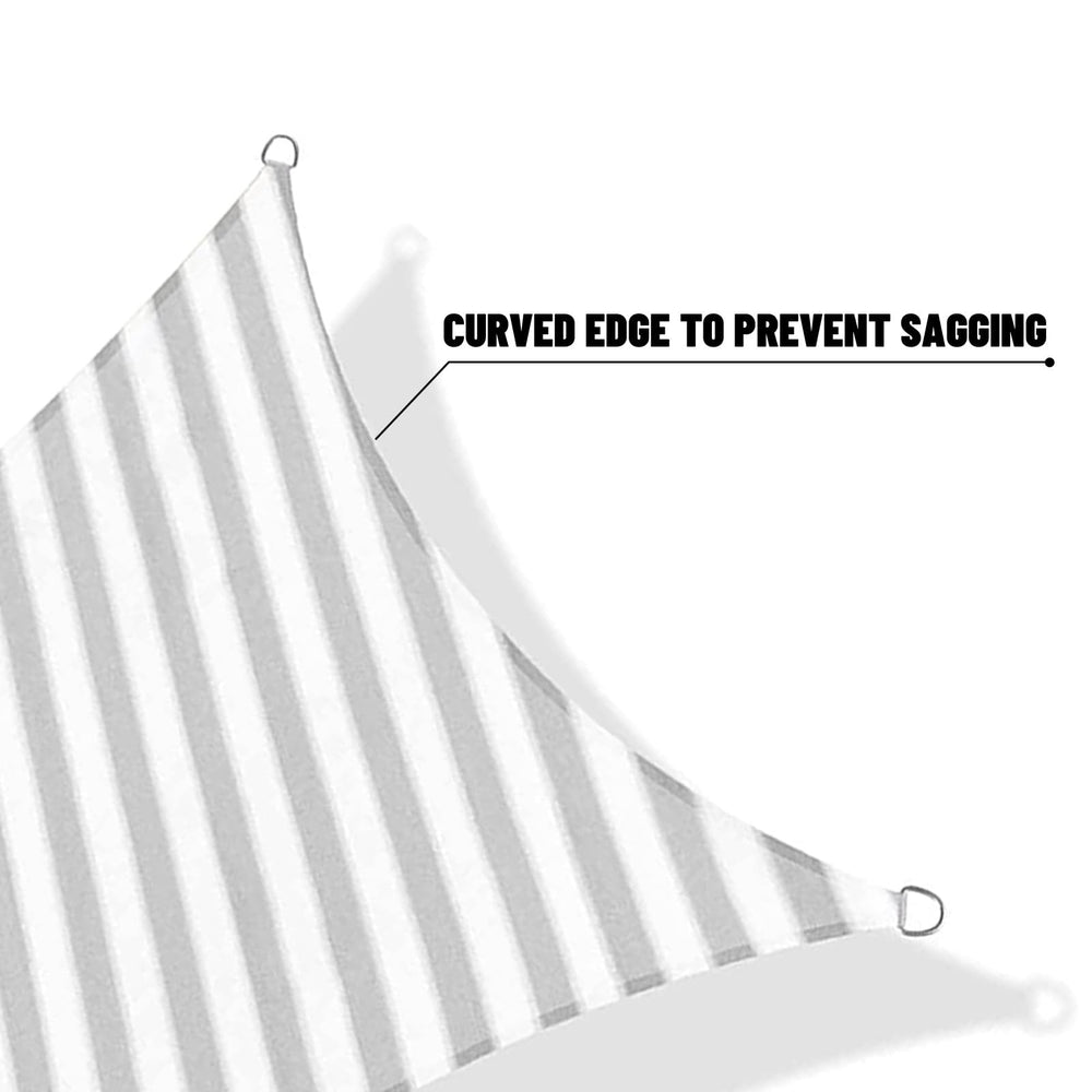 SUNNY GUARD Triangle Shade Sail in garden
