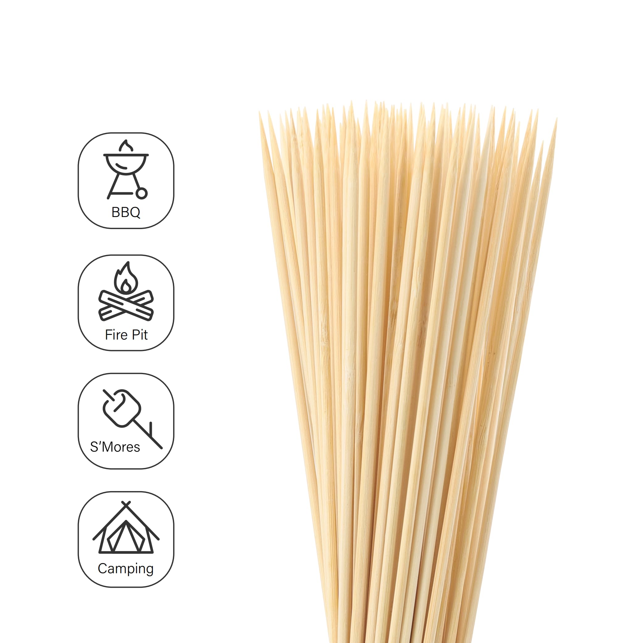 Sunnyam bamboo skewers in eco-friendly packaging