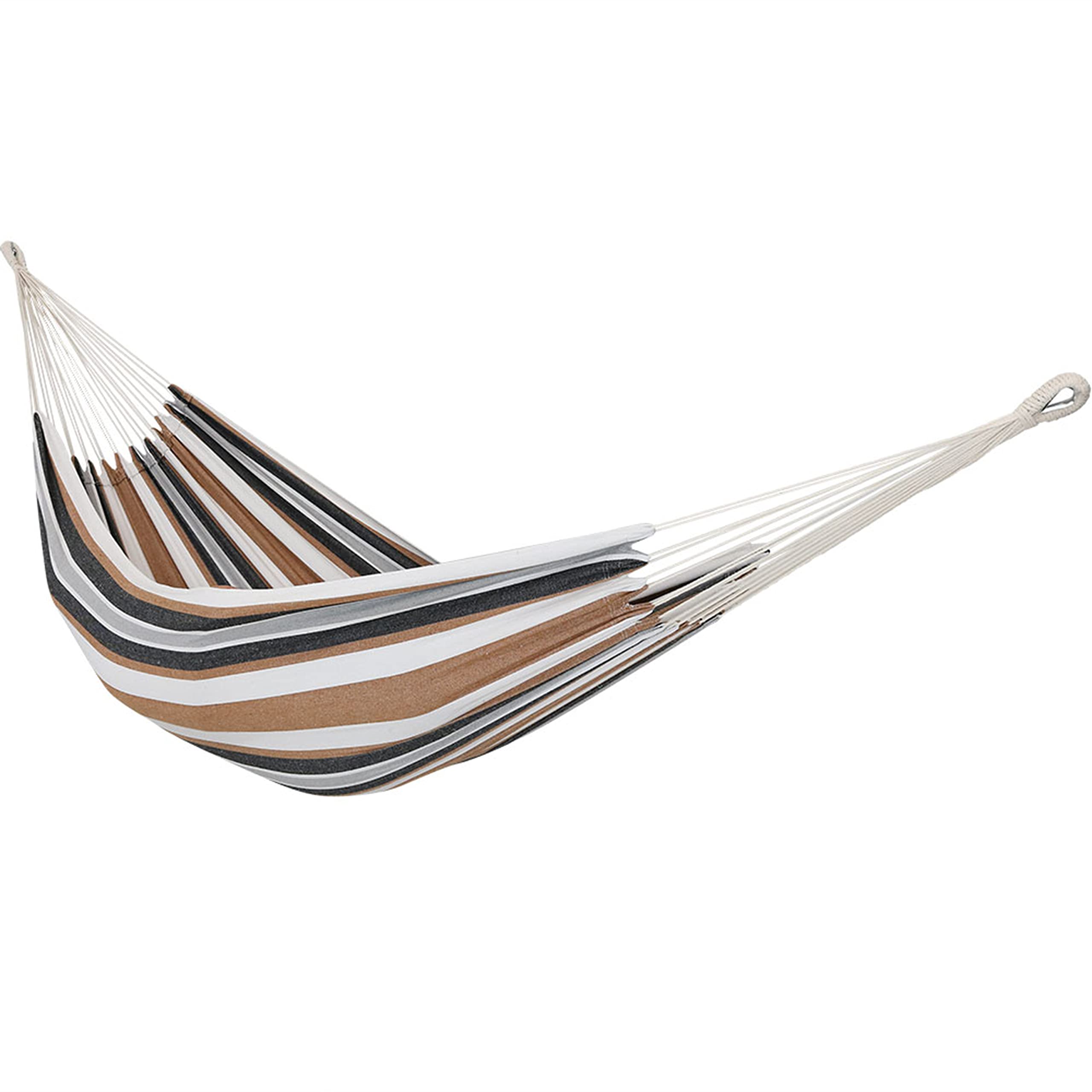 Sunnydaze Brazilian Double Hammock in Calming Desert colour front view