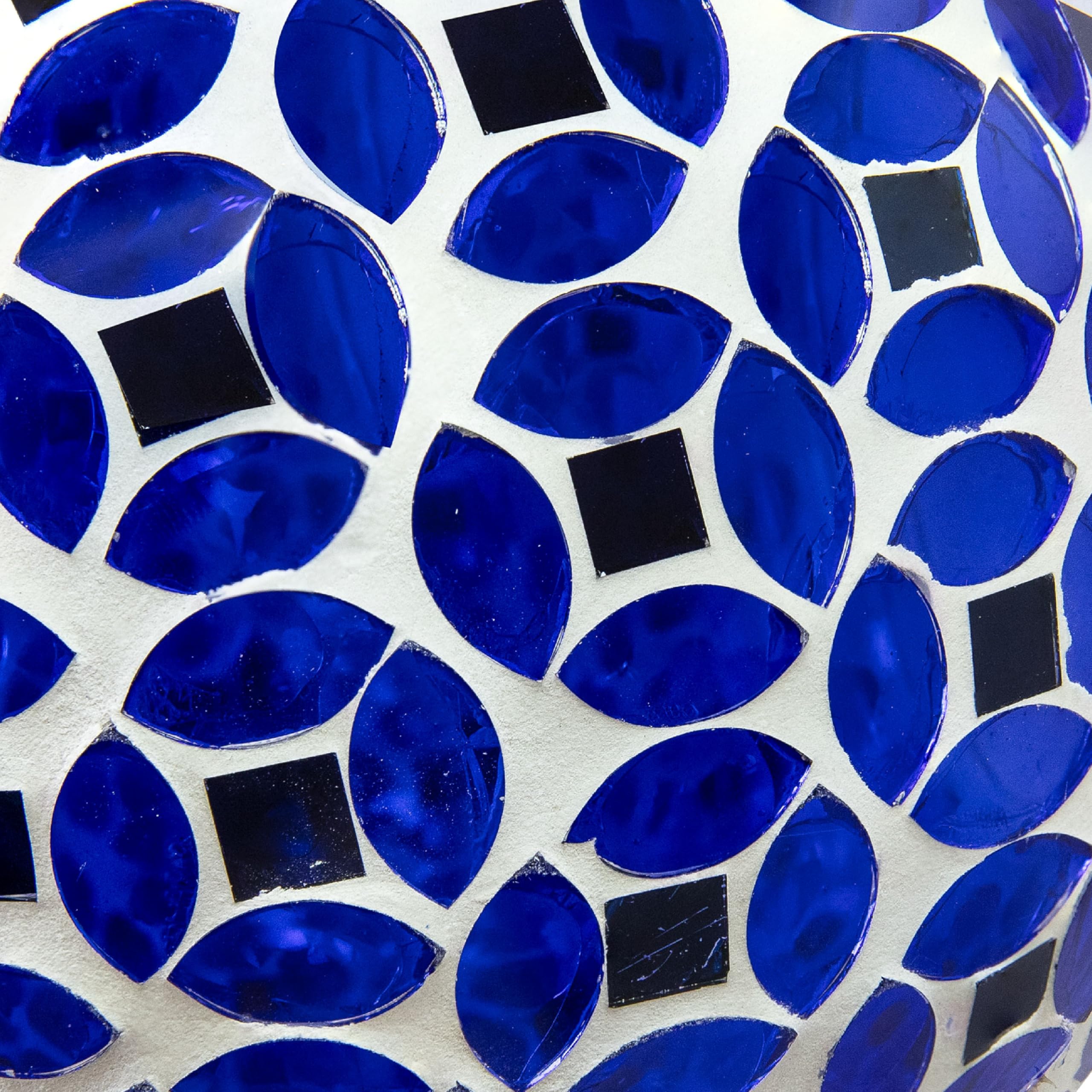 Sunnydaze Mosaic Glass Bird Feeder in sunlight