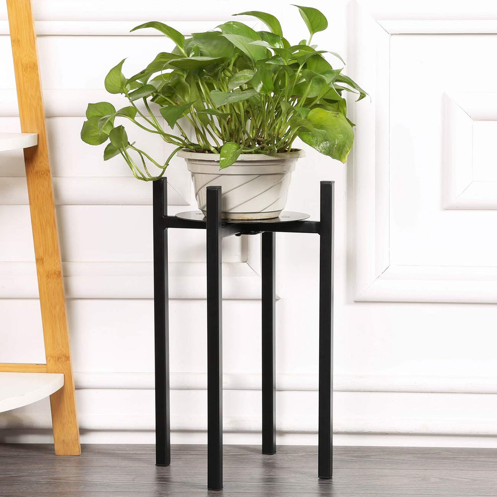 Sunnyglade 15-inch high plant stand front view with sleek design